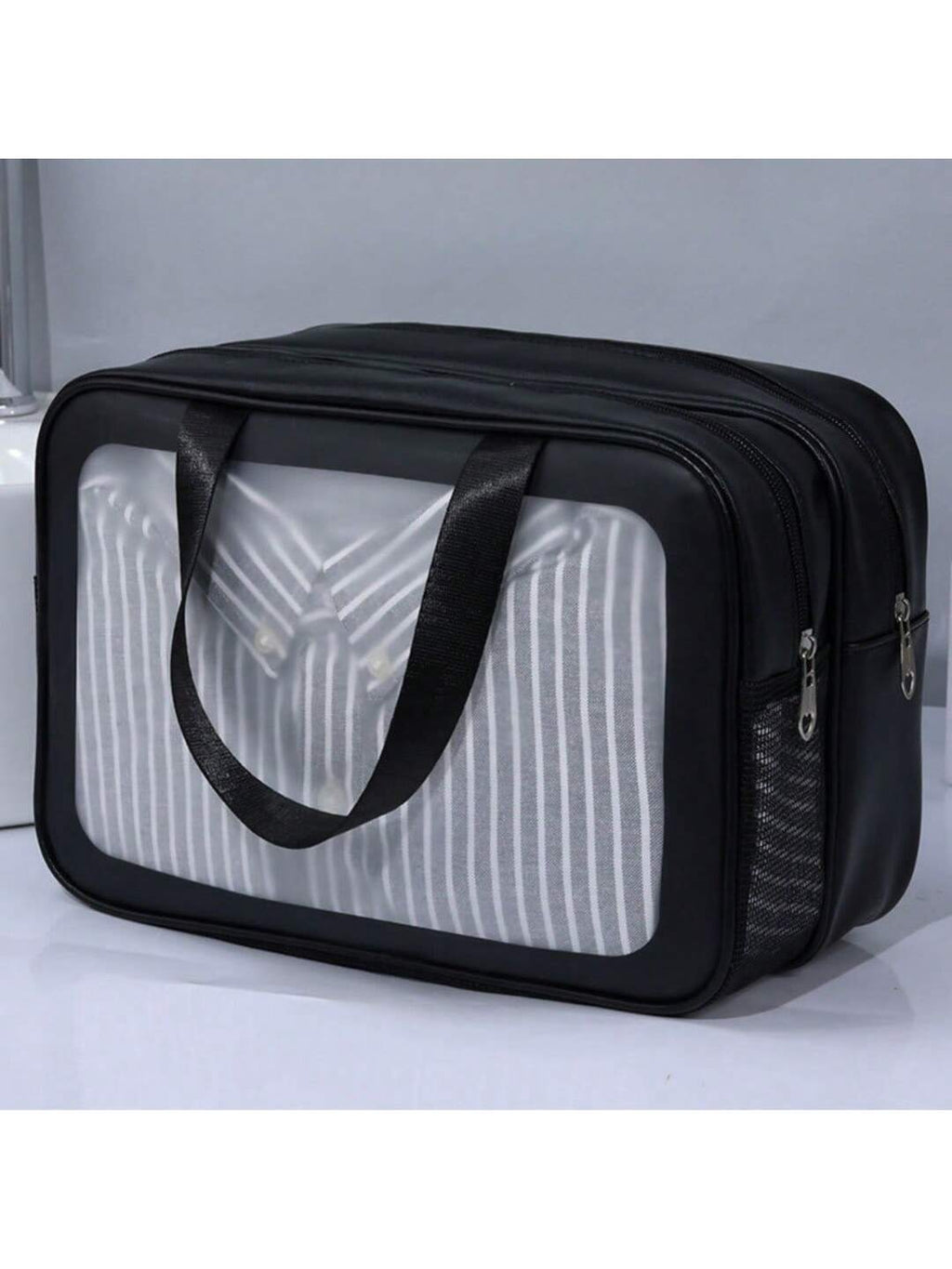 Scotishh™ Travel & Makeup Wash Bag – Waterproof PVC Organizer for Gym, Business & Daily Use