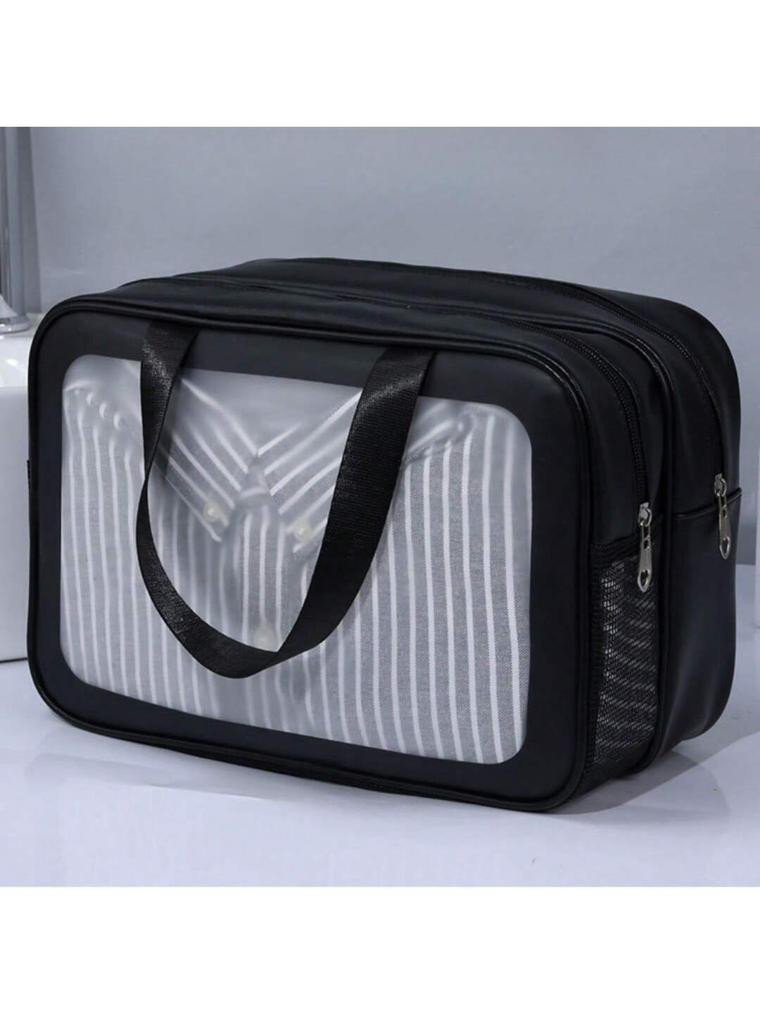 Scotishh™ Travel & Makeup Wash Bag – Waterproof PVC Organizer for Gym, Business & Daily Use