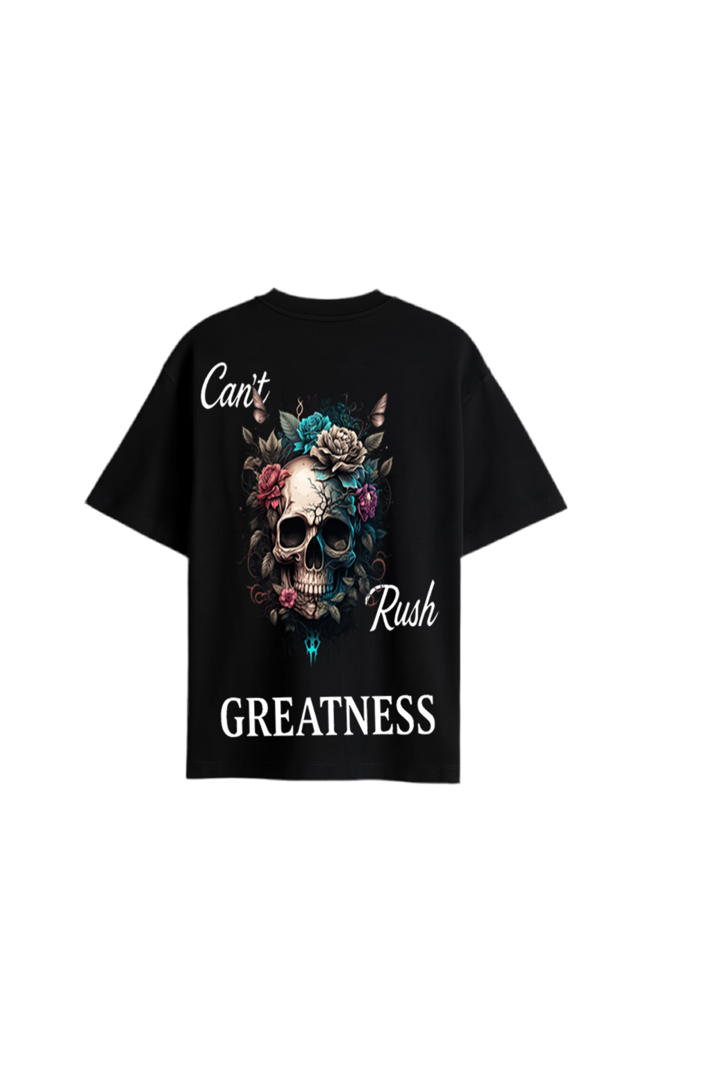 SCOTISHH “Can’t Rush Greatness” Front & Back m T-Shirt – Black AVAILABLE FREE DELIVERY