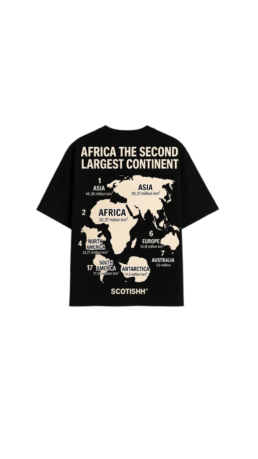 Africa True Size Oversized Tee – SCOTISHH®