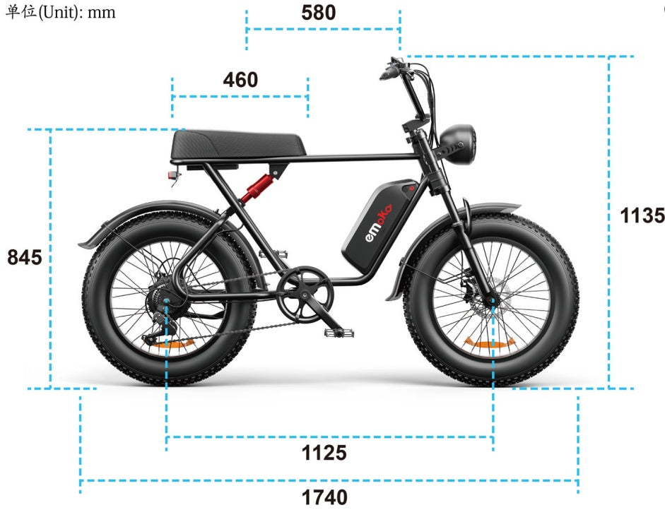 C91™ 20-Inch Fat Tire Electric Bike – 20A/17.5A Battery, Fast EU Shipping
