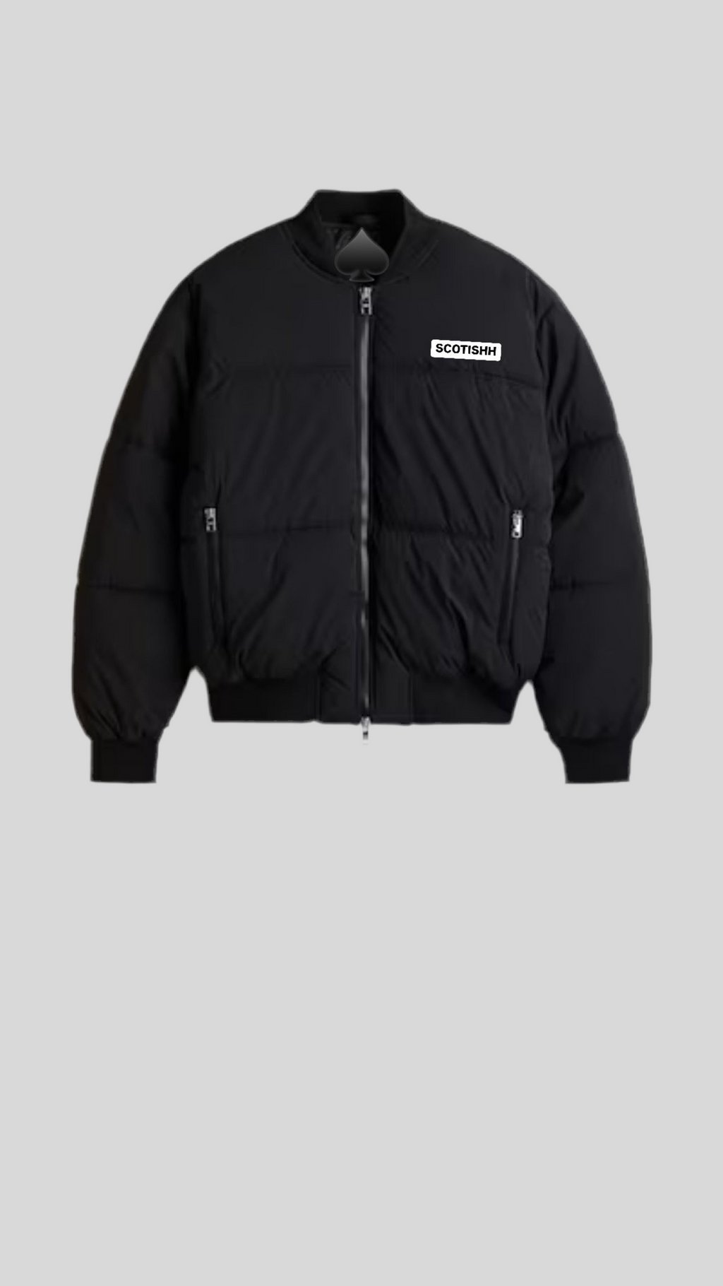 Luxury Unisex Loose Fit  Bomber jacket. vol.1, Available in BLACK AND WHITE. FREE Delivery 🚚 🎉