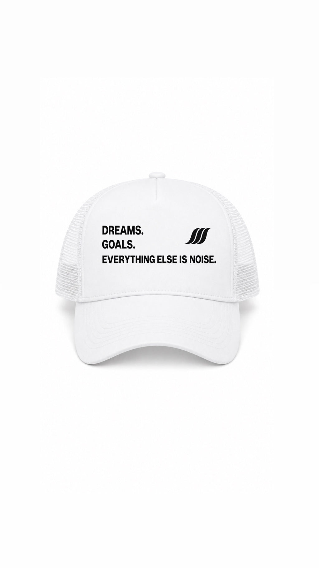 SCOTISHH™ Wave Trucker Cap – Dreams. Goals. Everything Else Is Noise.
