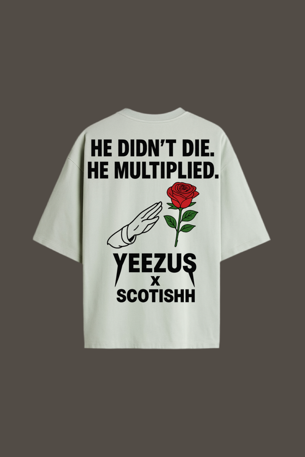 He Multiplied Tee – Inspired by Legends. 
 Color : Light Green