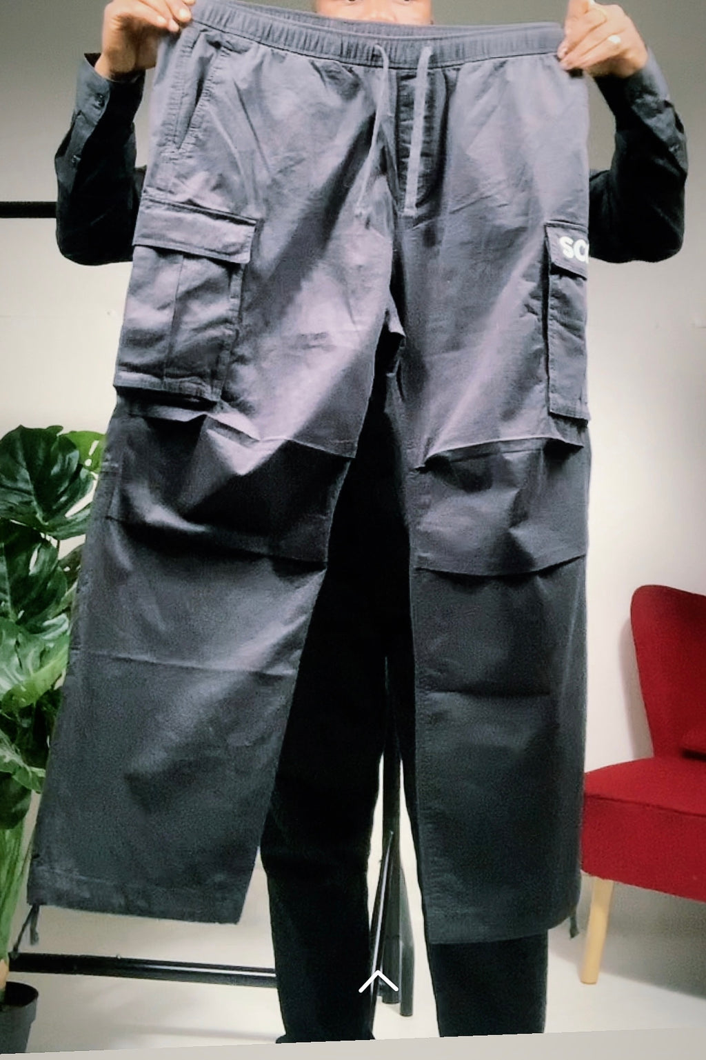 Luxury Gray Cargo Pants. Vol,1. Free Delivery