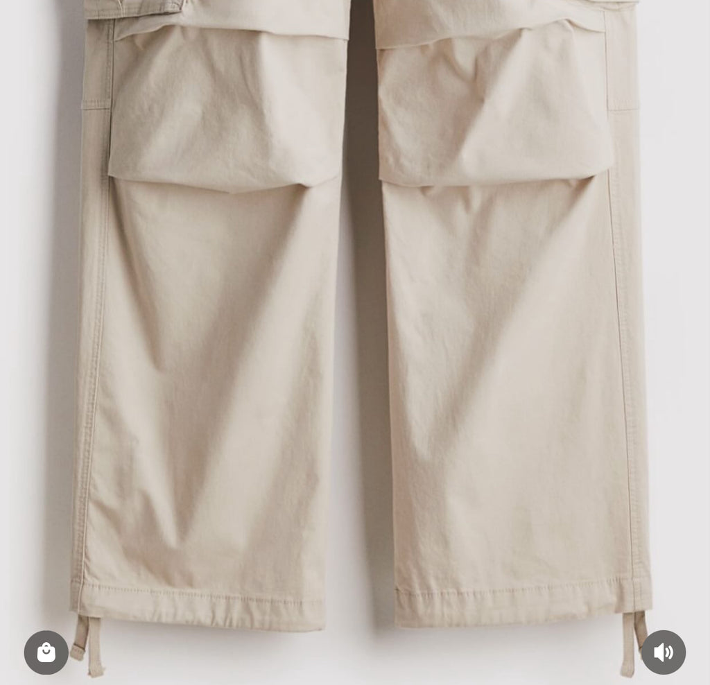Luxury Gray Cargo Pants. Vol,1. Free Delivery