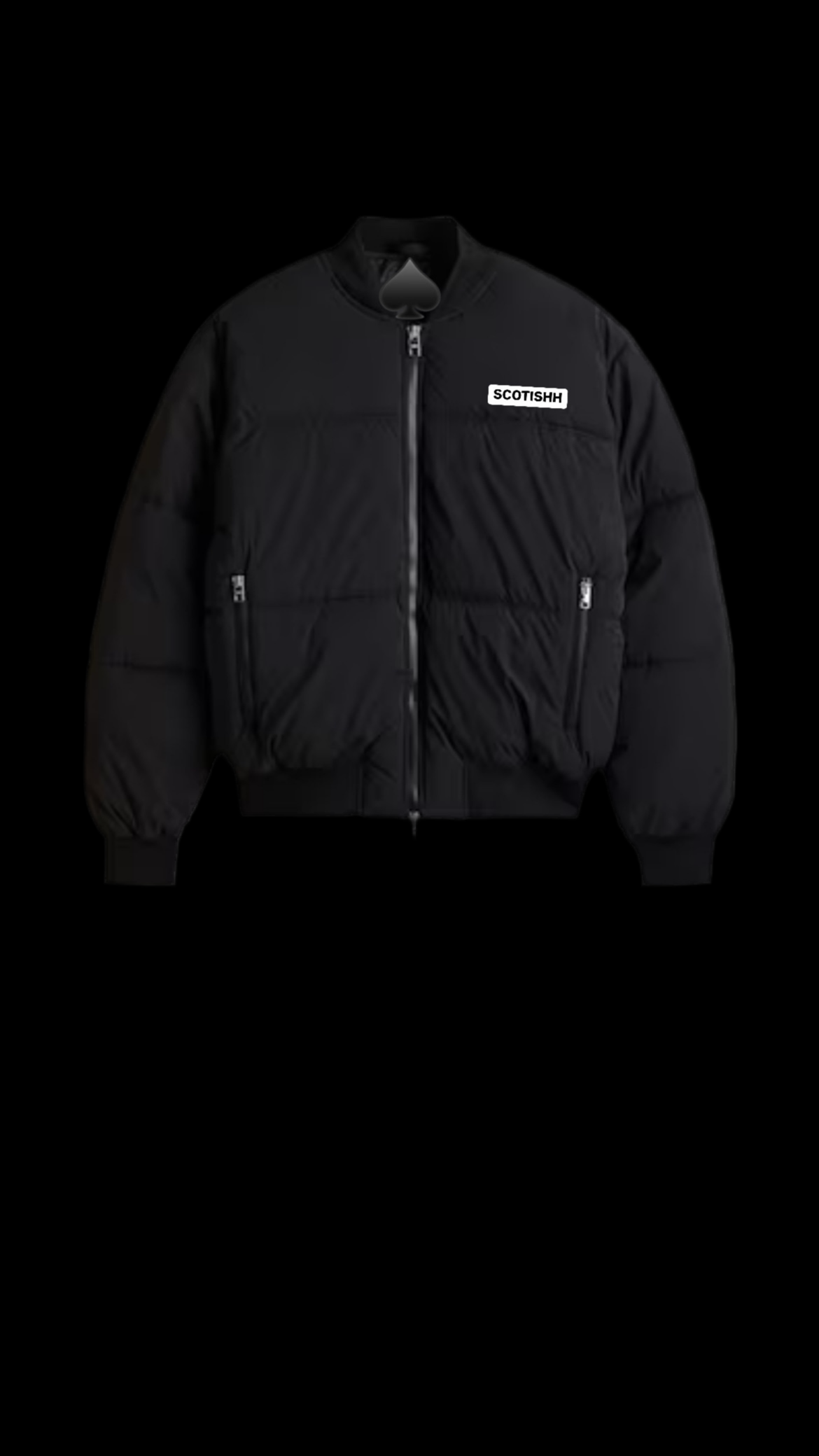 Luxury Unisex Loose Fit  Bomber jacket. vol.1, Available in BLACK AND WHITE. FREE Delivery 🚚 🎉