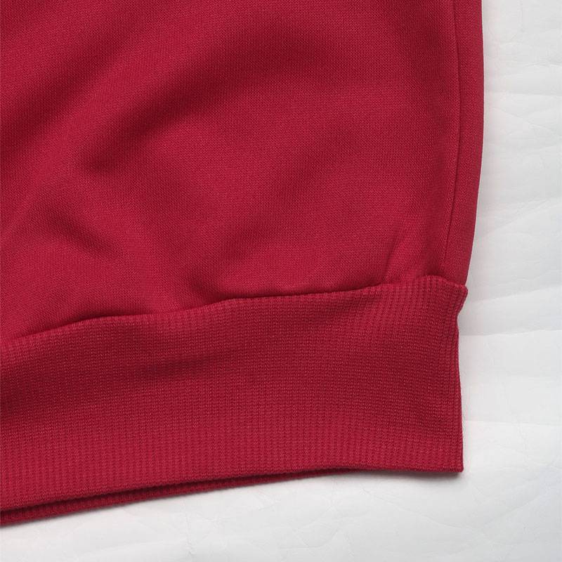 Elegant Red Sweater with Ribbon Sleeves – One Size Oversized Fit
