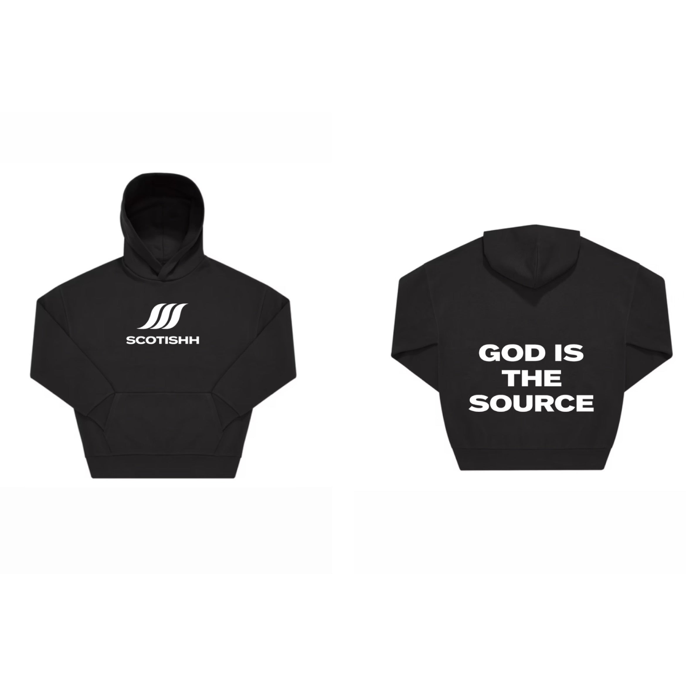 SCOTISHH™ “GOD IS THE SOURCE” Oversized Hoodie