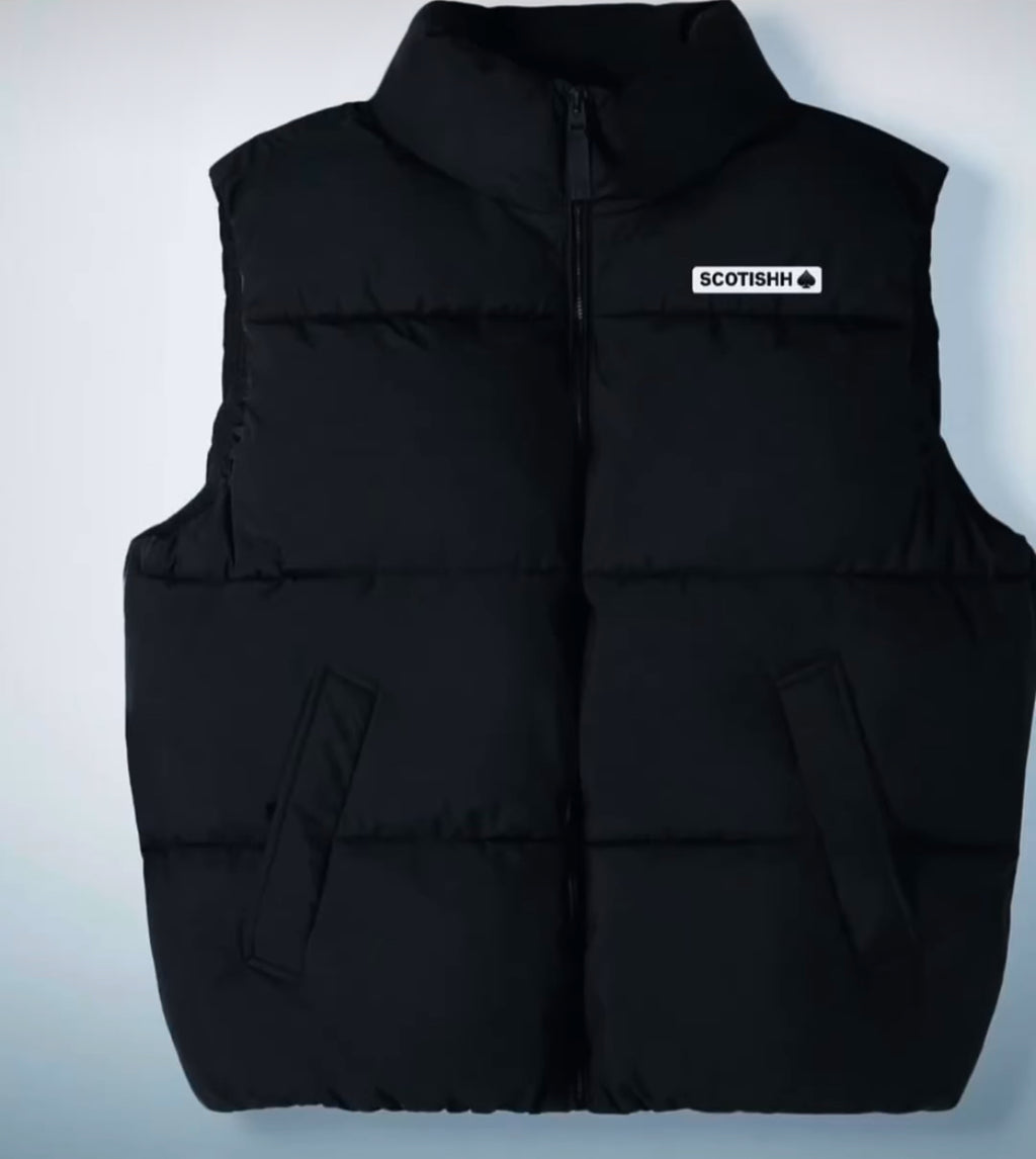 Luxury black Unisex Padded vest. 🎉FREE DELIVERY 🚚📦