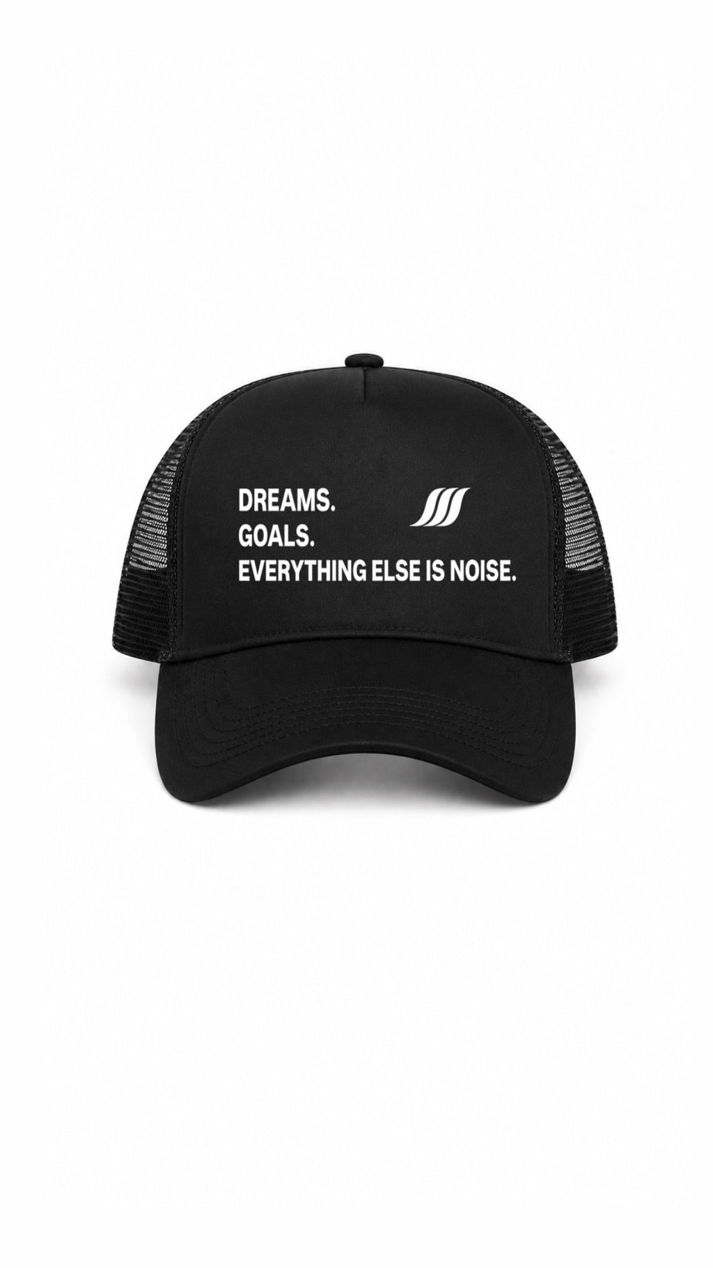 SCOTISHH™ Wave Trucker Cap – Dreams. Goals. Everything Else Is Noise.