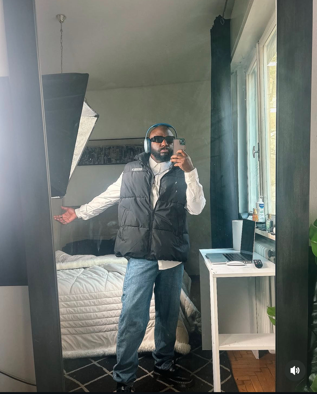 Luxury black Unisex Padded vest. 🎉FREE DELIVERY 🚚📦