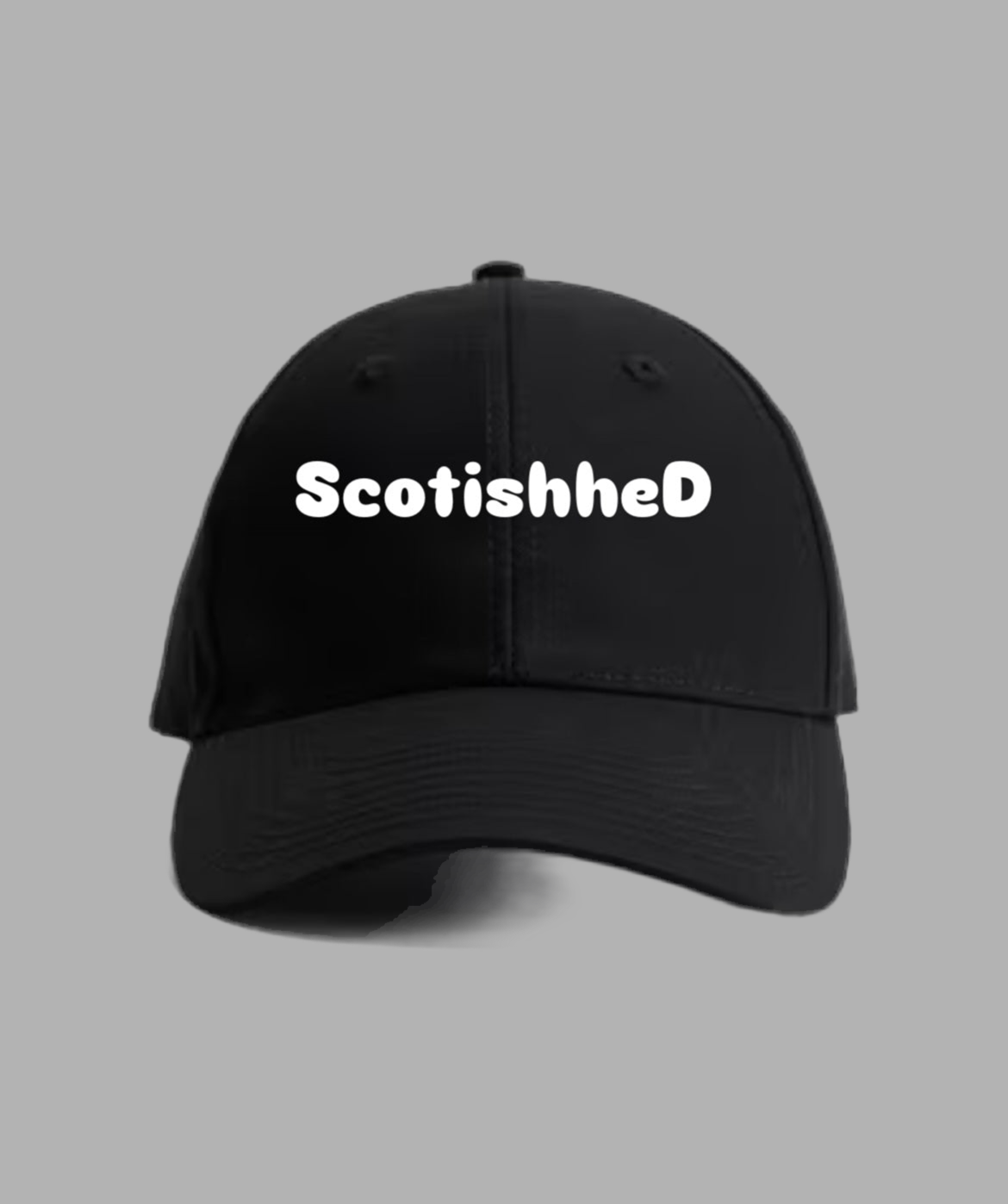 Scotishhed UNISEX Face Cap 🧢 . BLACK 🆓🚚📦