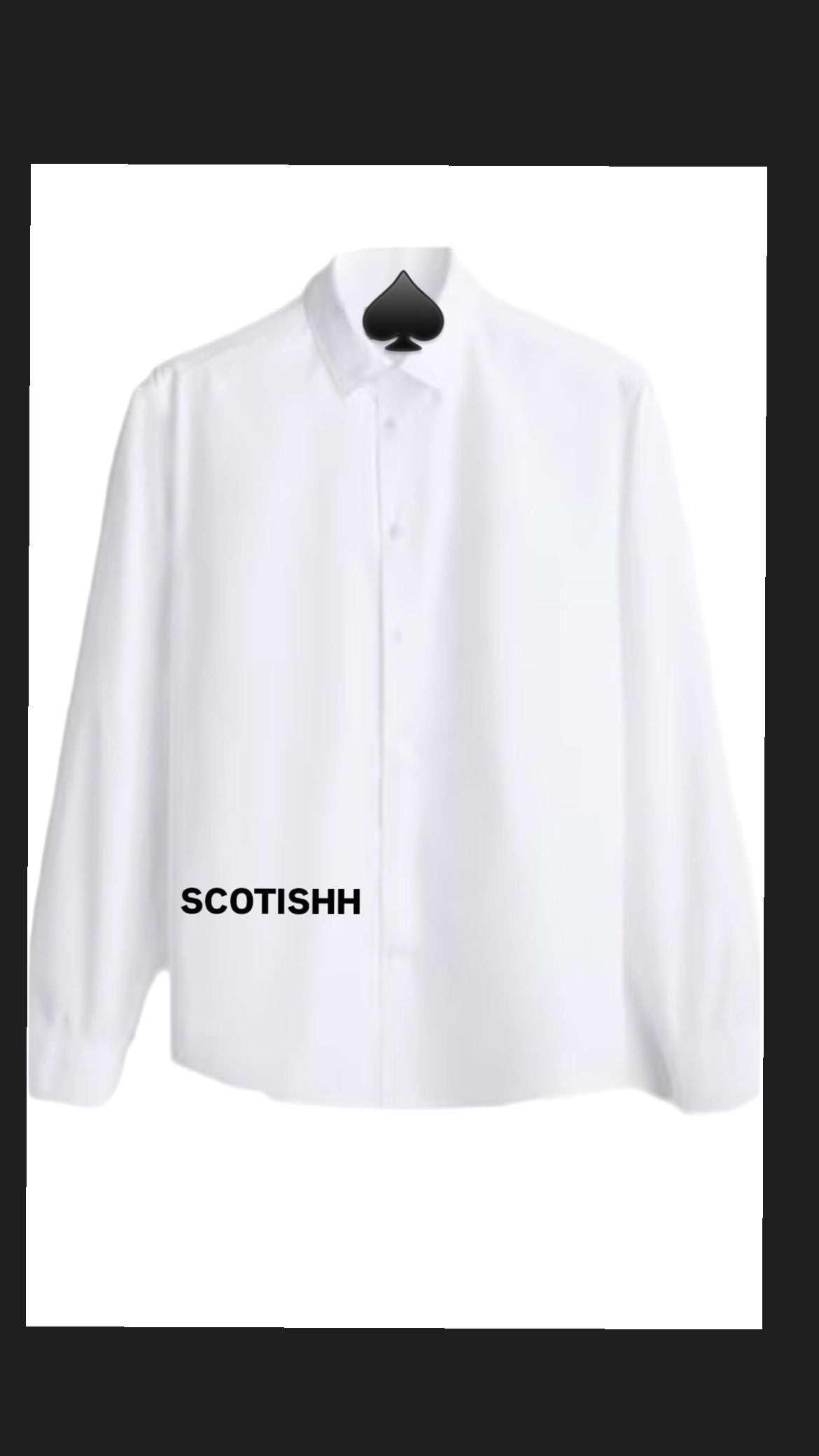 Luxury Unisex WHITE long sleeve fit Shirt. Vol. 1. Free Delivery 🚚 📦🎉