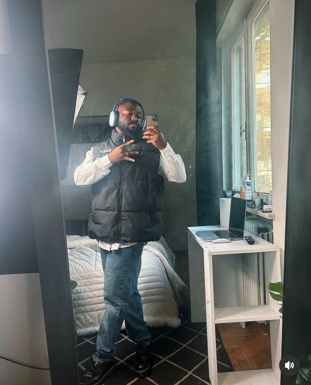 Luxury black Unisex Padded vest. 🎉FREE DELIVERY 🚚📦