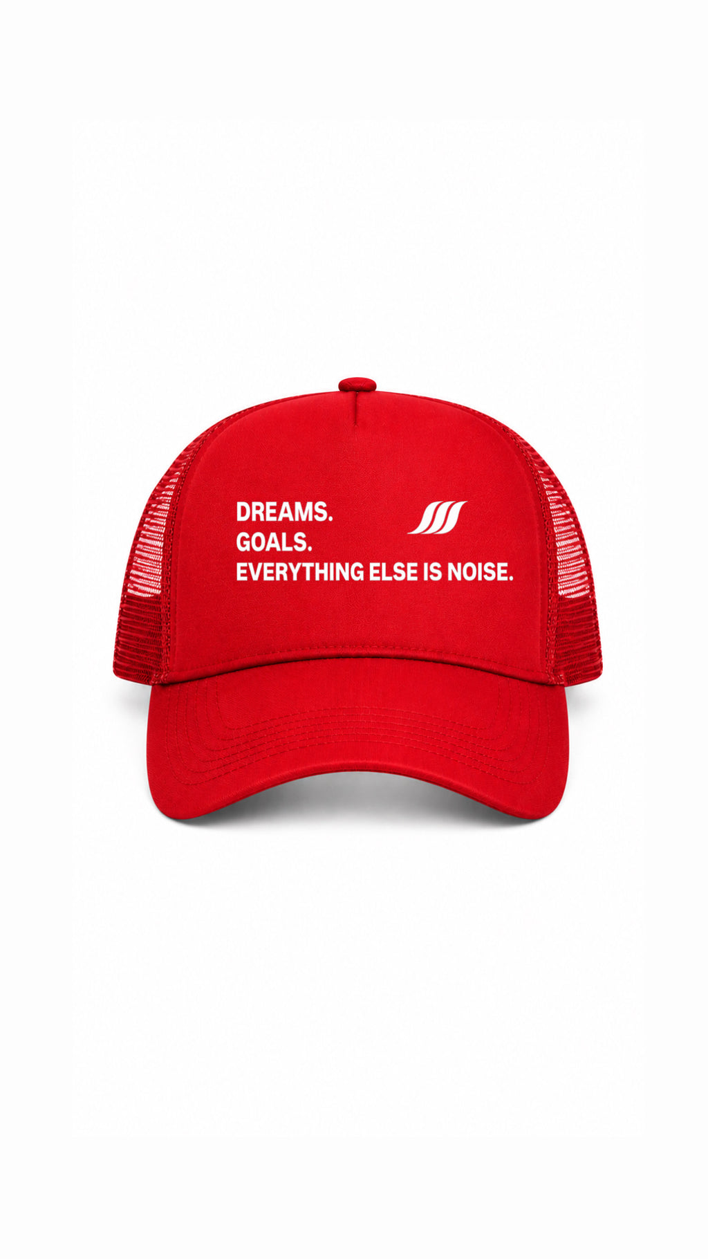 SCOTISHH™ Wave Trucker Cap – Dreams. Goals. Everything Else Is Noise.