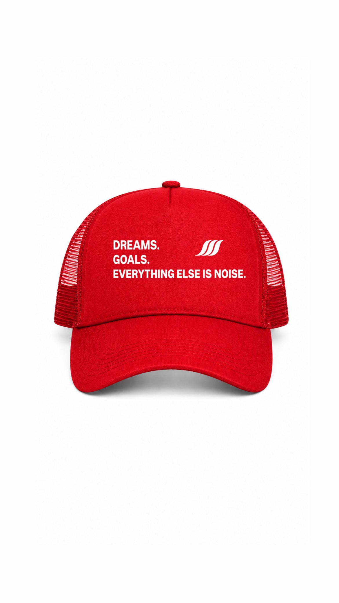 SCOTISHH™ Wave Trucker Cap – Dreams. Goals. Everything Else Is Noise.