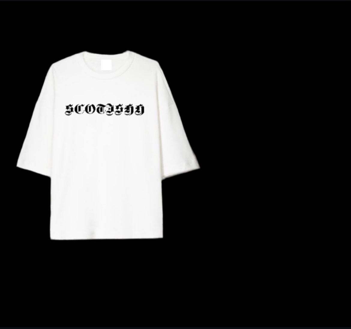 Scotishh♠️ short sleeve T-shirt. WHITE🤍
