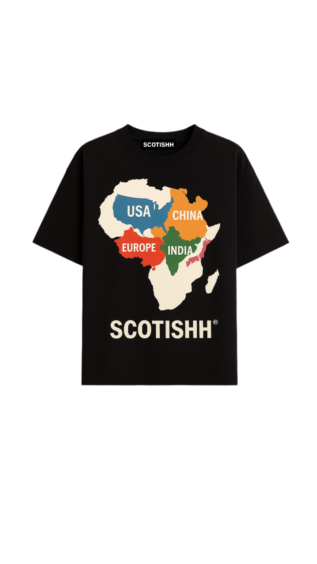 Africa True Size Oversized Tee – SCOTISHH®