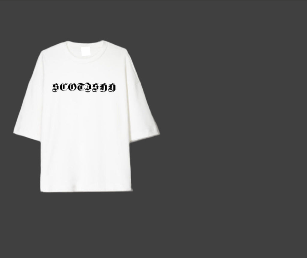 Scotishh♠️ short sleeve T-shirt. WHITE🤍