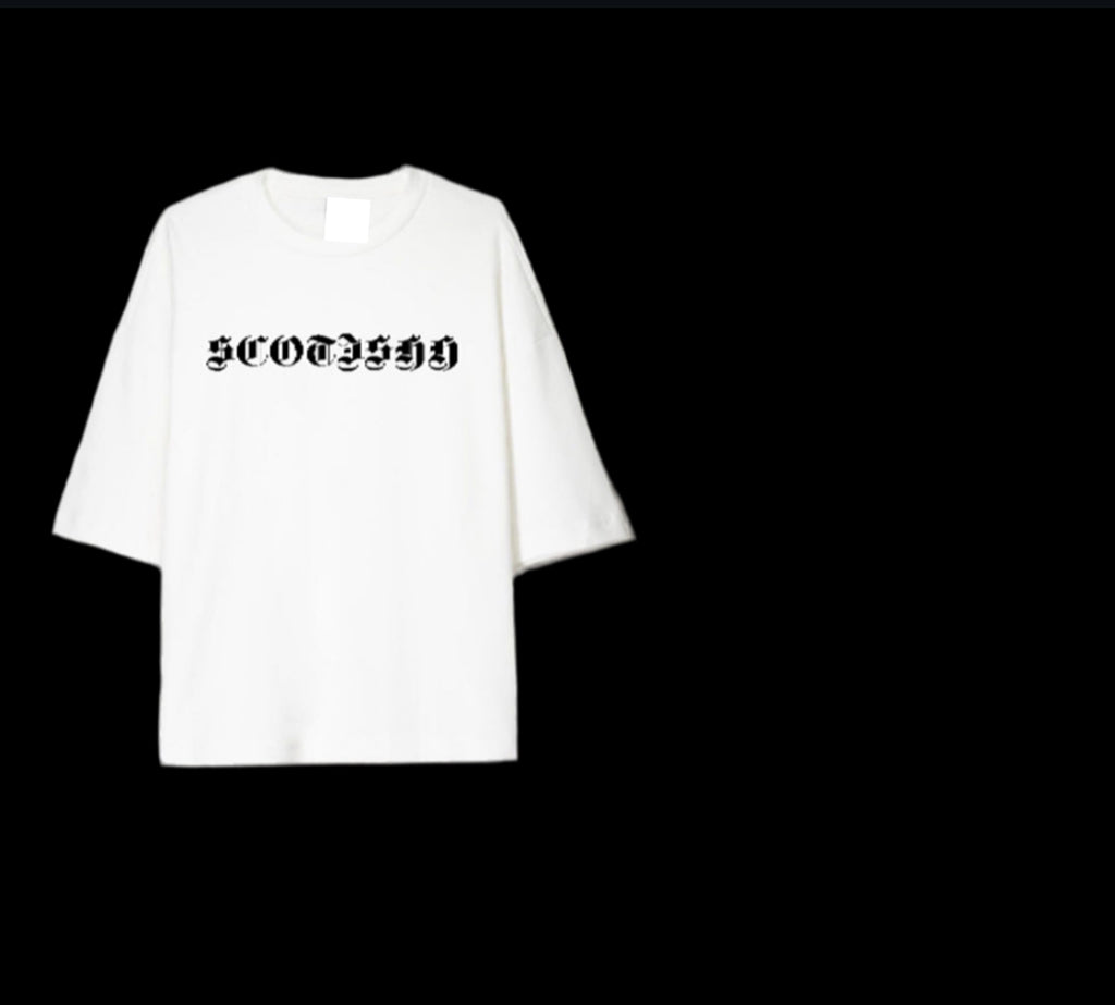 Scotishh♠️ short sleeve T-shirt. WHITE🤍