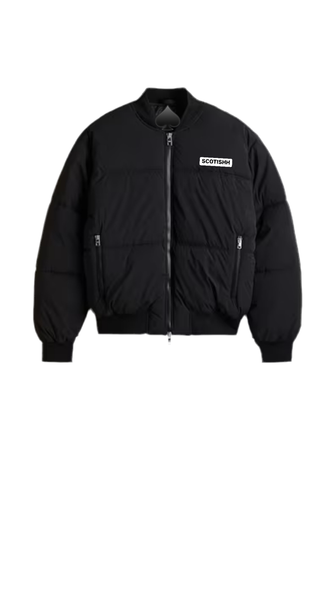 Luxury Unisex Loose Fit  Bomber jacket. vol.1, Available in BLACK AND WHITE. FREE Delivery 🚚 🎉