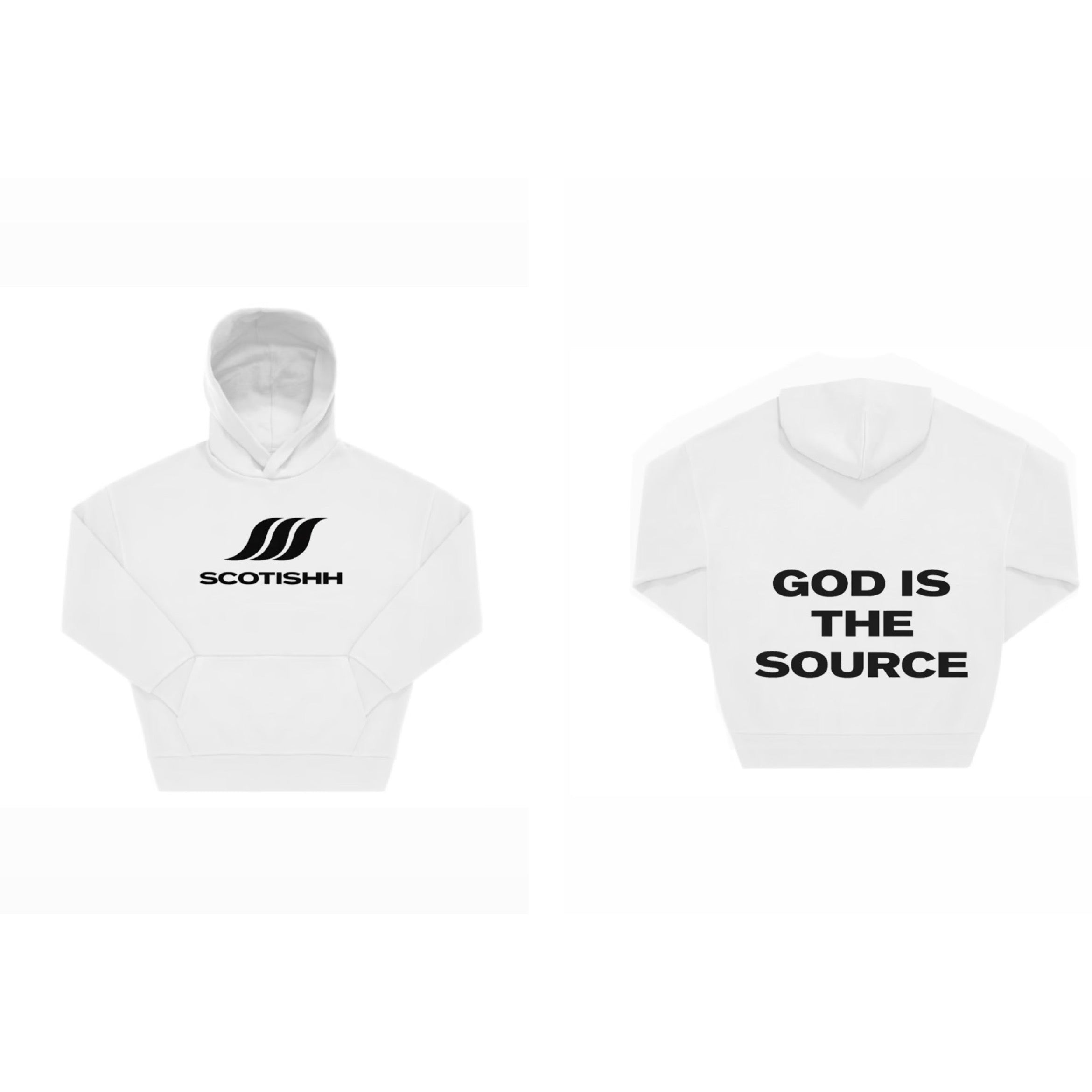 SCOTISHH™ “GOD IS THE SOURCE” Oversized Hoodie