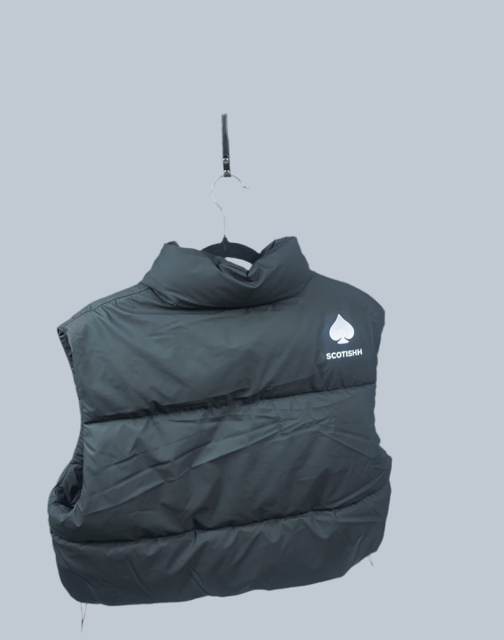 Women's Luxury Black cropped sleeveless vest. Available in one size M. 🎉free delivery🚚📦