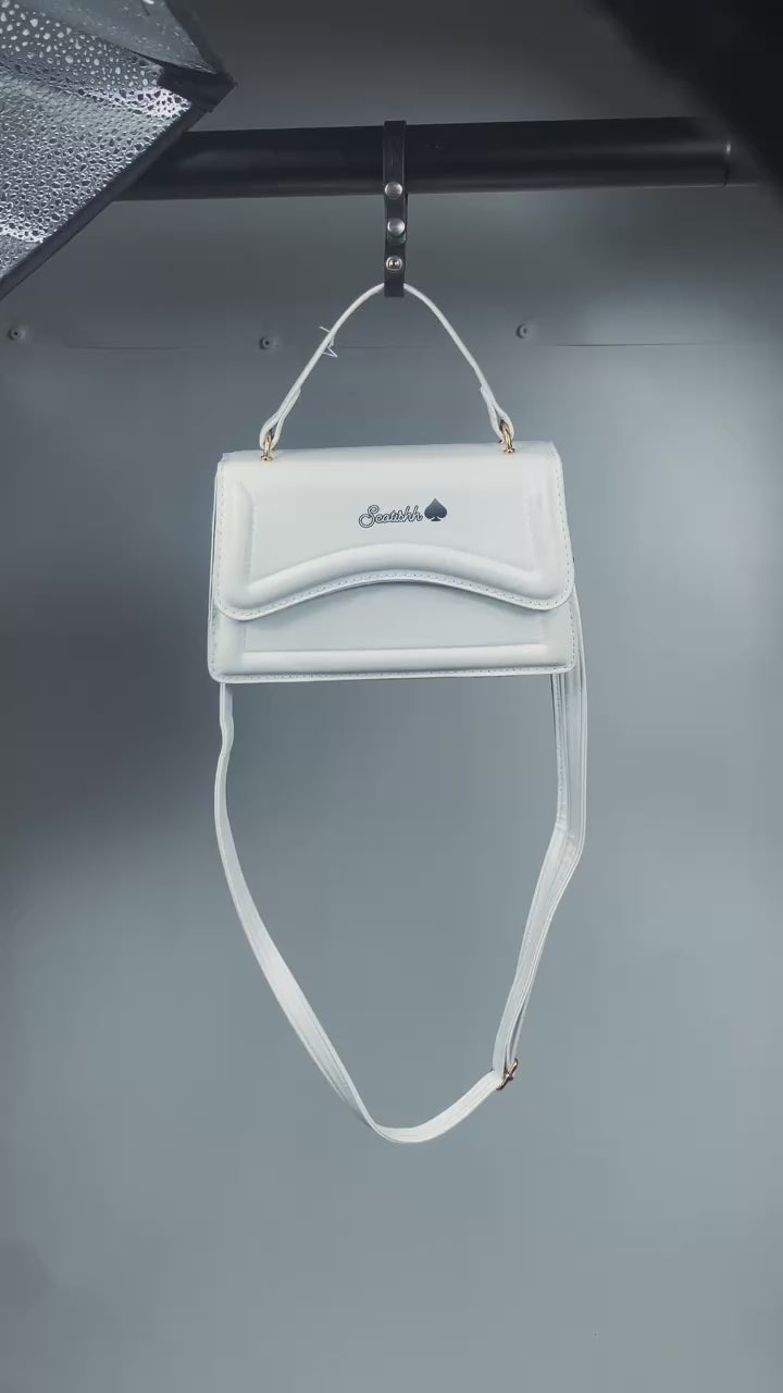 White Luxury Mini Cross Bag.  Women's Shoulder Bag. 🎉FREE DELIVERY 🚚 📦